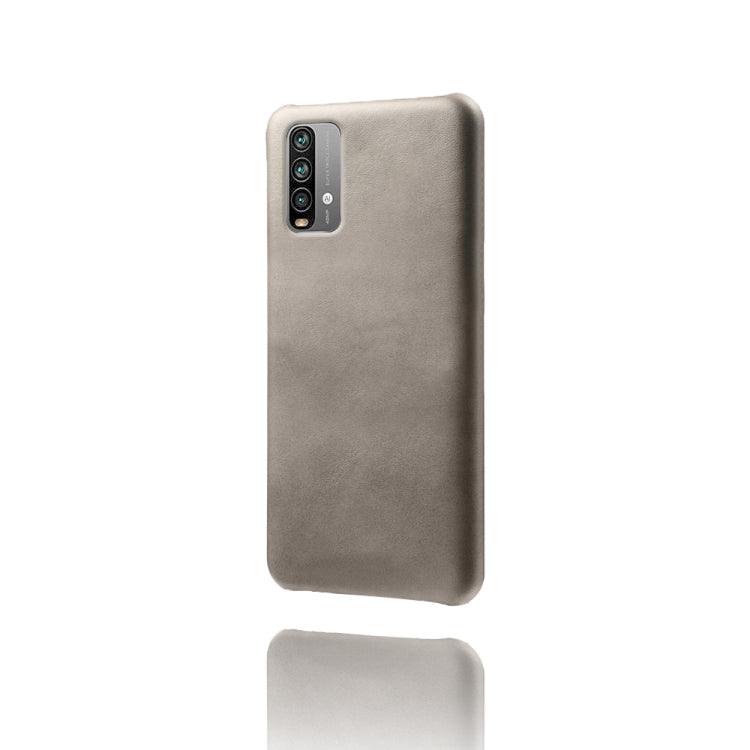 For Xiaomi Redmi Note 9 4G Calf Texture PC + PU Phone Case