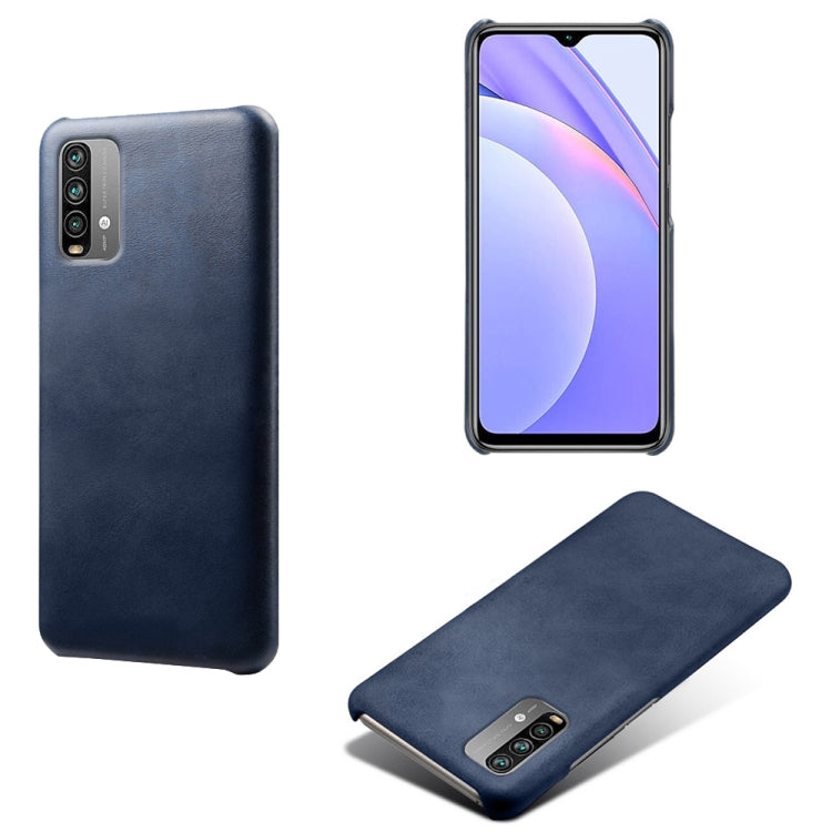 For Xiaomi Redmi Note 9 4G Calf Texture PC + PU Phone Case