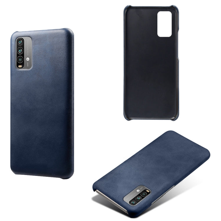 For Xiaomi Redmi Note 9 4G Calf Texture PC + PU Phone Case