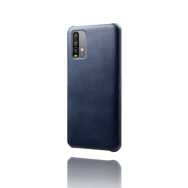 For Xiaomi Redmi Note 9 4G Calf Texture PC + PU Phone Case
