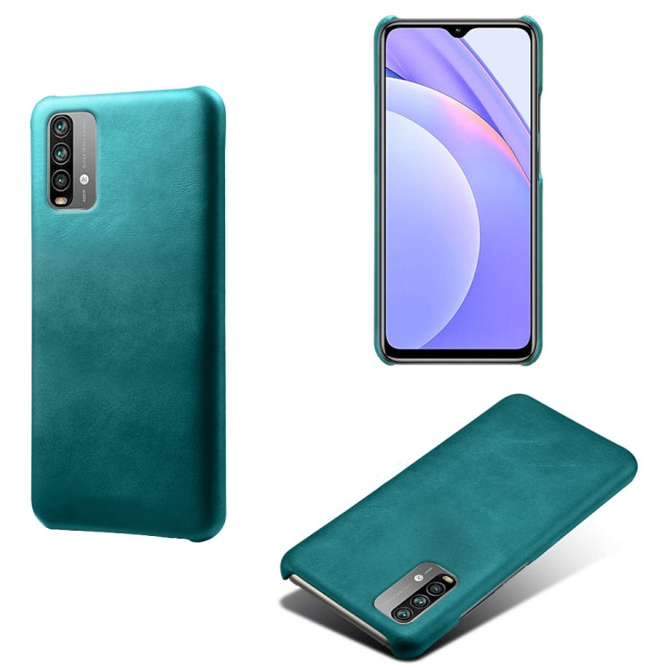 For Xiaomi Redmi Note 9 4G Calf Texture PC + PU Phone Case