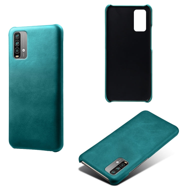 For Xiaomi Redmi Note 9 4G Calf Texture PC + PU Phone Case
