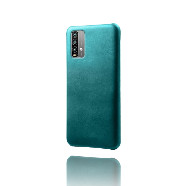 For Xiaomi Redmi Note 9 4G Calf Texture PC + PU Phone Case