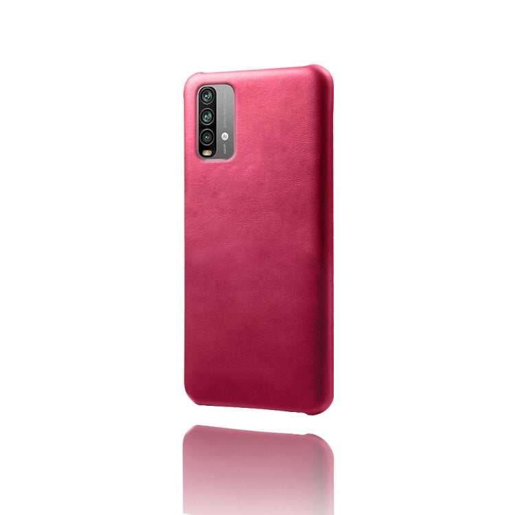 For Xiaomi Redmi Note 9 4G Calf Texture PC + PU Phone Case