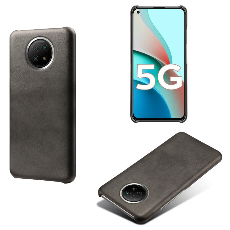 For Xiaomi Redmi Note 9 5G Calf Texture PC + PU Phone Case