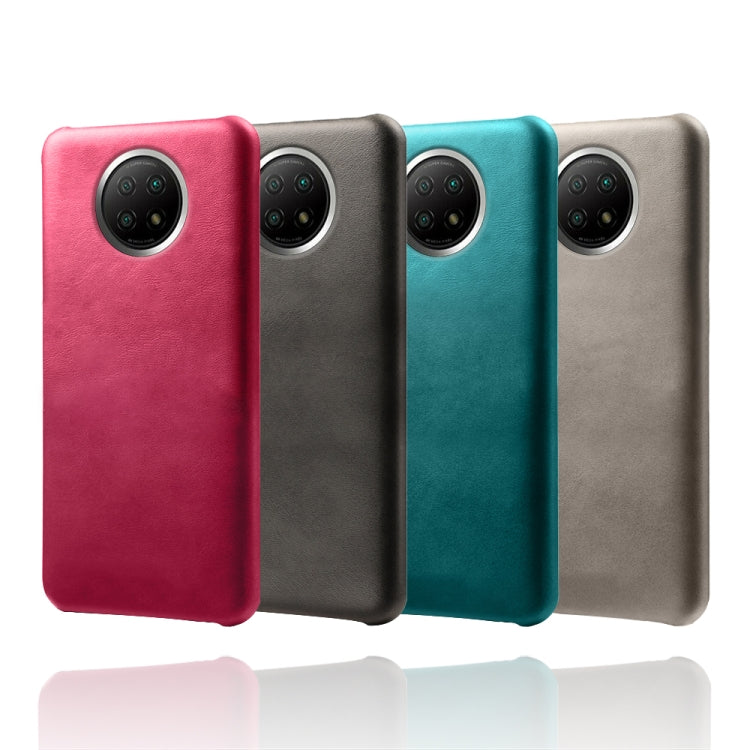 For Xiaomi Redmi Note 9 5G Calf Texture PC + PU Phone Case