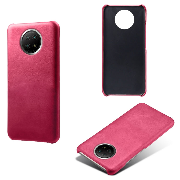 For Xiaomi Redmi Note 9 5G Calf Texture PC + PU Phone Case