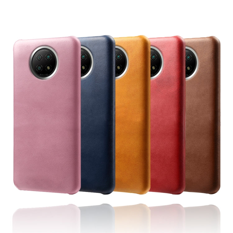 For Xiaomi Redmi Note 9 5G Calf Texture PC + PU Phone Case