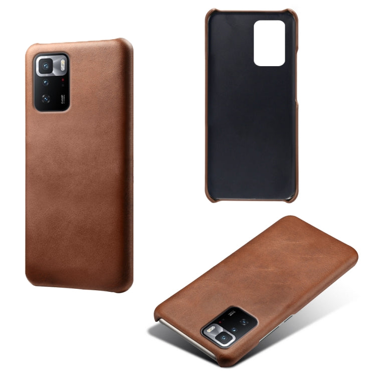 For Xiaomi Redmi Note 10 Pro 5G Calf Texture PC + PU Phone Case