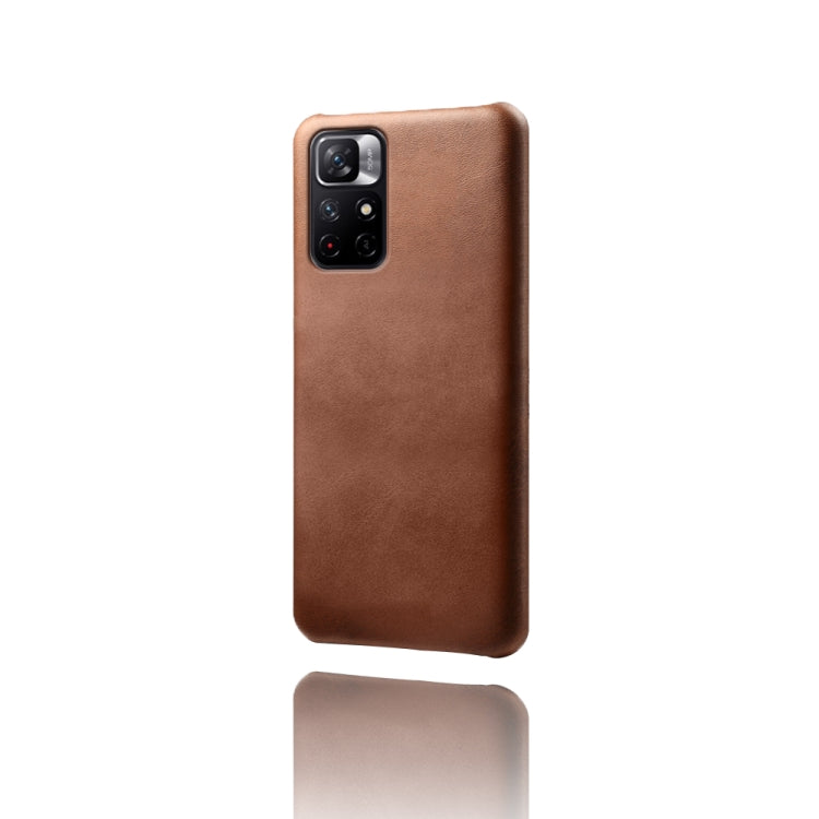 For Xiaomi Redmi Note 11 5G Calf Texture PC + PU Phone Case