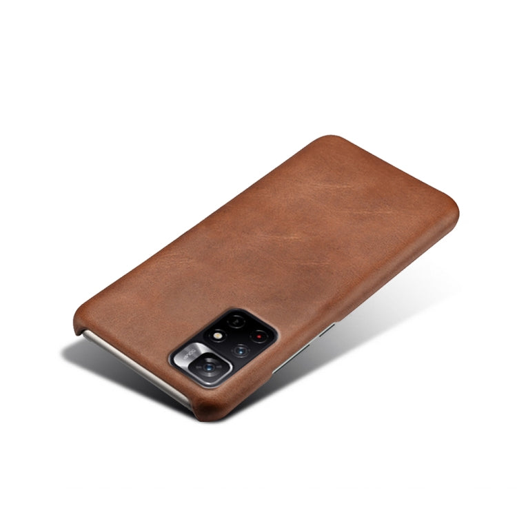 For Xiaomi Redmi Note 11 5G Calf Texture PC + PU Phone Case