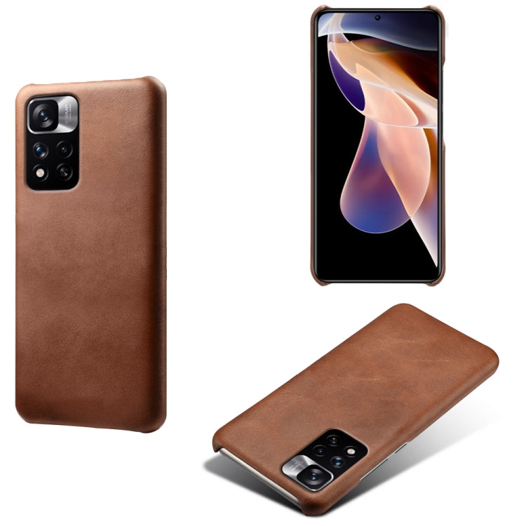 For Xiaomi Redmi Note 11 Pro 5G Calf Texture PC + PU Phone Case
