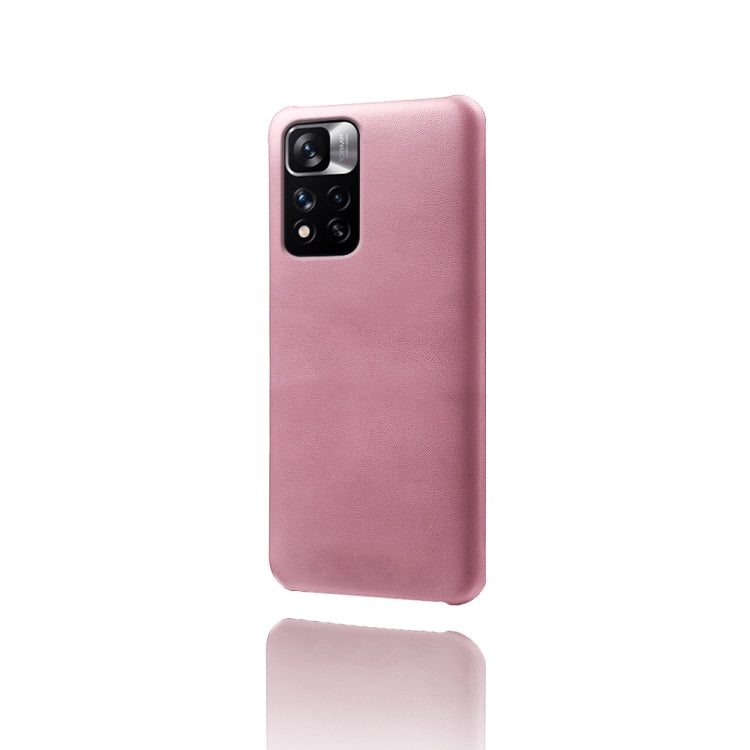 For Xiaomi Redmi Note 11 Pro+ Calf Texture PC + PU Phone Case