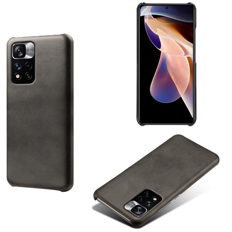 For Xiaomi Redmi Note 11 Pro+ Calf Texture PC + PU Phone Case
