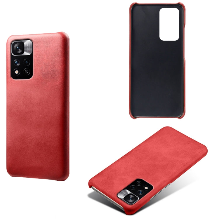For Xiaomi Redmi Note 11 Pro+ Calf Texture PC + PU Phone Case
