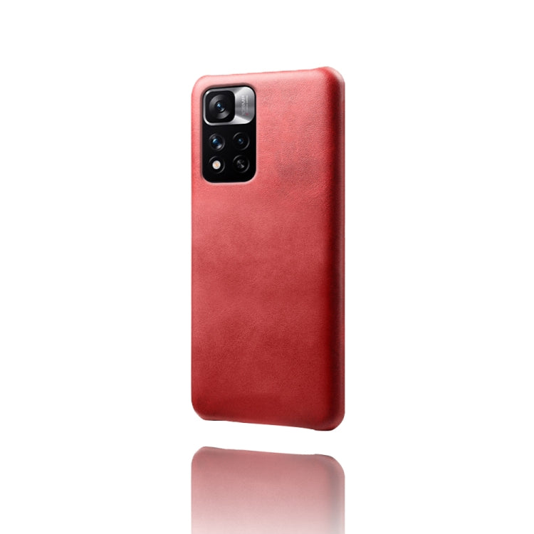 For Xiaomi Redmi Note 11 Pro+ Calf Texture PC + PU Phone Case