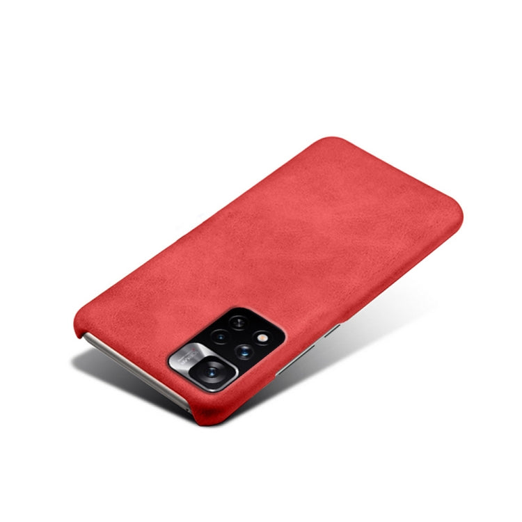 For Xiaomi Redmi Note 11 Pro+ Calf Texture PC + PU Phone Case