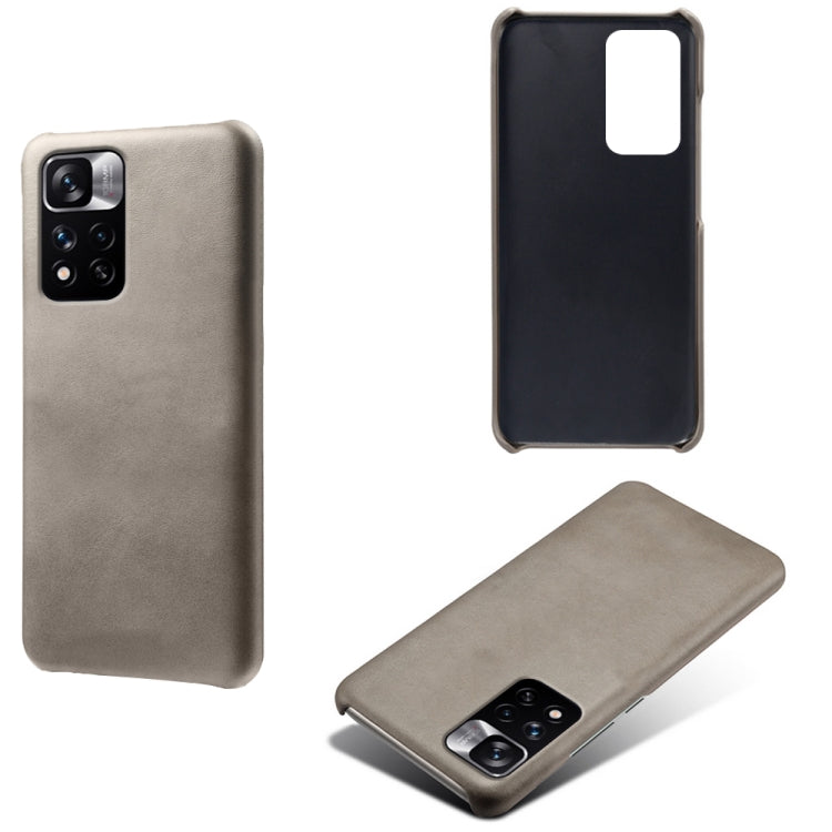 For Xiaomi Redmi Note 11 Pro+ Calf Texture PC + PU Phone Case