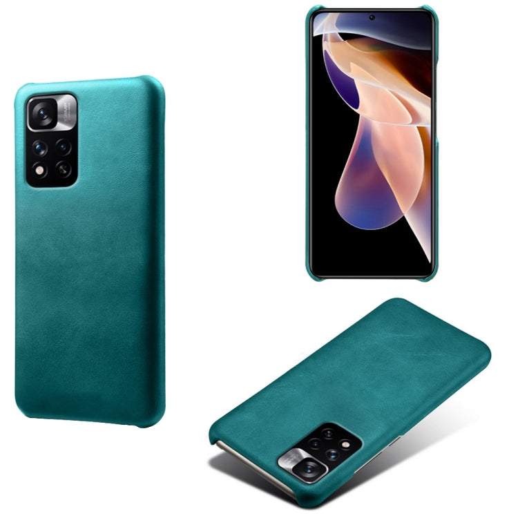 For Xiaomi Redmi Note 11 Pro+ Calf Texture PC + PU Phone Case