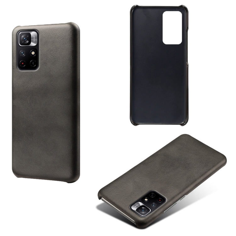 For Xiaomi Redmi Note 11T 5G Calf Texture PC + PU Phone Case