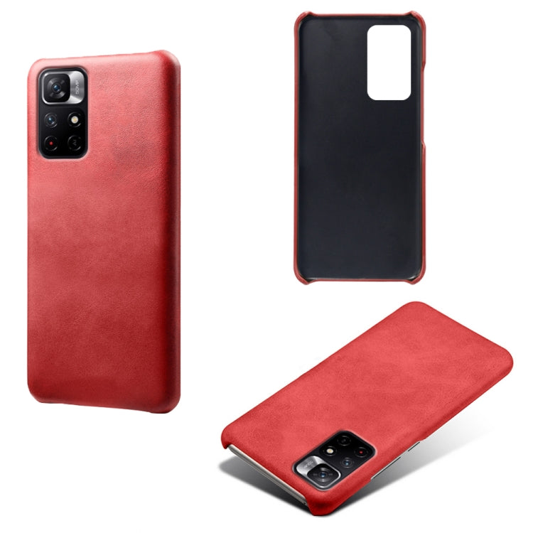 For Xiaomi Redmi Note 11T 5G Calf Texture PC + PU Phone Case