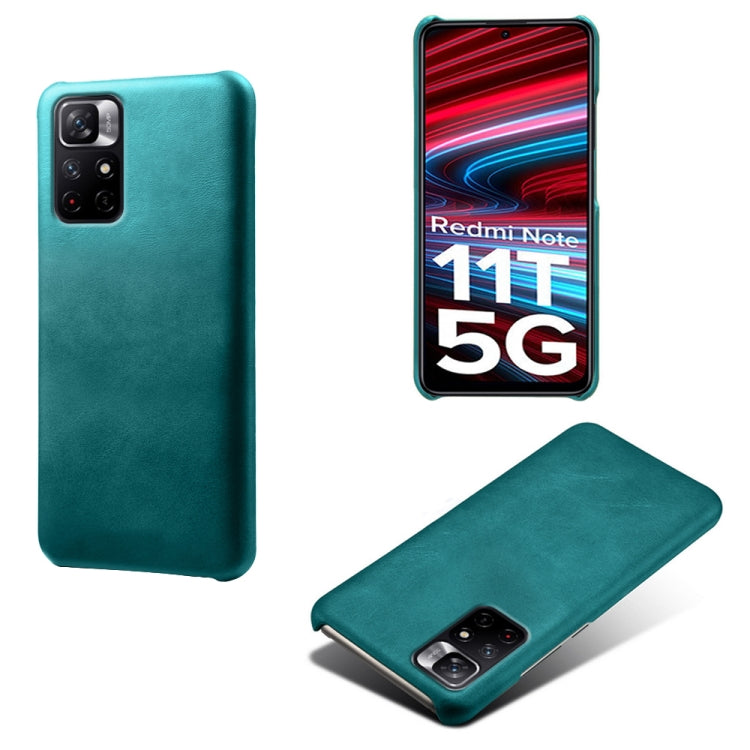 For Xiaomi Redmi Note 11T 5G Calf Texture PC + PU Phone Case