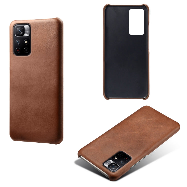 For Xiaomi Redmi Note 11T 5G Calf Texture PC + PU Phone Case