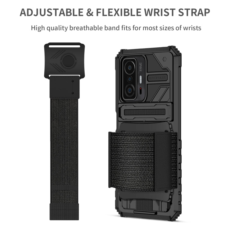 For Xiaomi 11T / 11T Pro Armor Wristband Phone Case