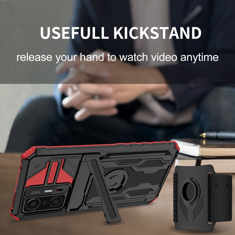 For Xiaomi 11T / 11T Pro Armor Wristband Phone Case