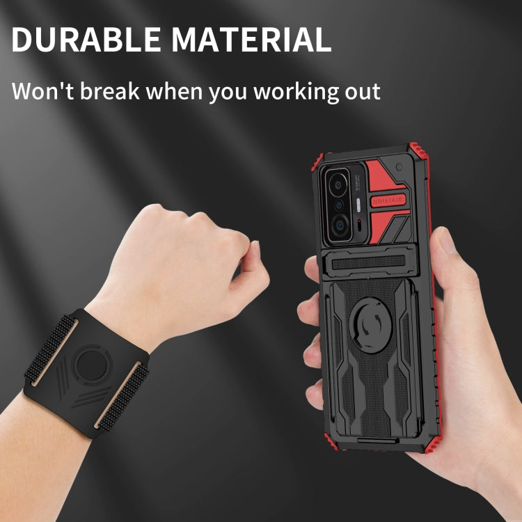 For Xiaomi 11T / 11T Pro Armor Wristband Phone Case