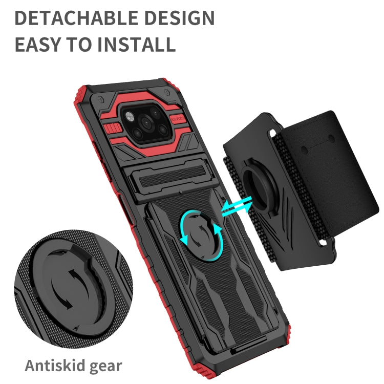 For Xiaomi Poco X3 Armor Wristband Phone Case