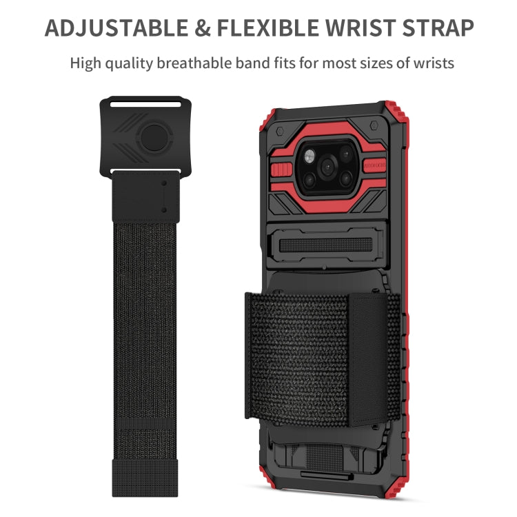 For Xiaomi Poco X3 Armor Wristband Phone Case