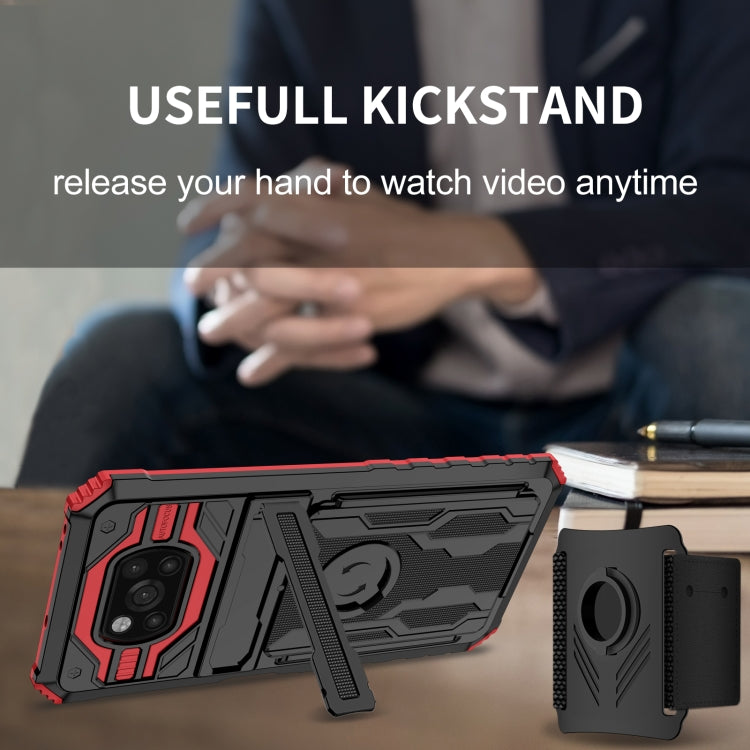 For Xiaomi Poco X3 Armor Wristband Phone Case