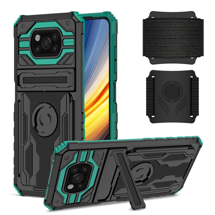For Xiaomi Poco X3 Armor Wristband Phone Case