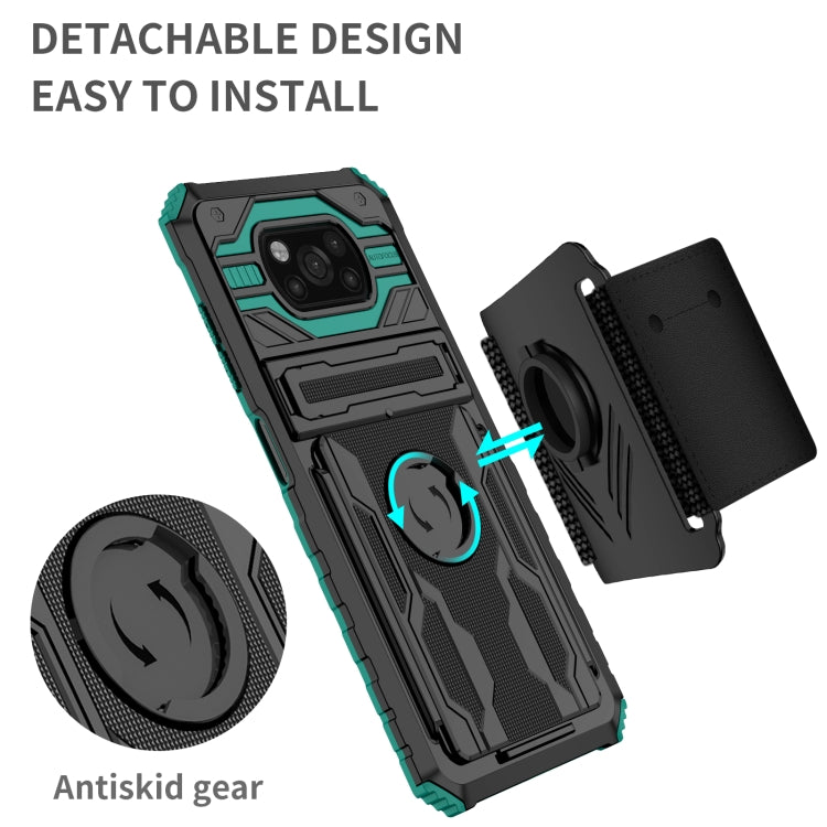 For Xiaomi Poco X3 Armor Wristband Phone Case