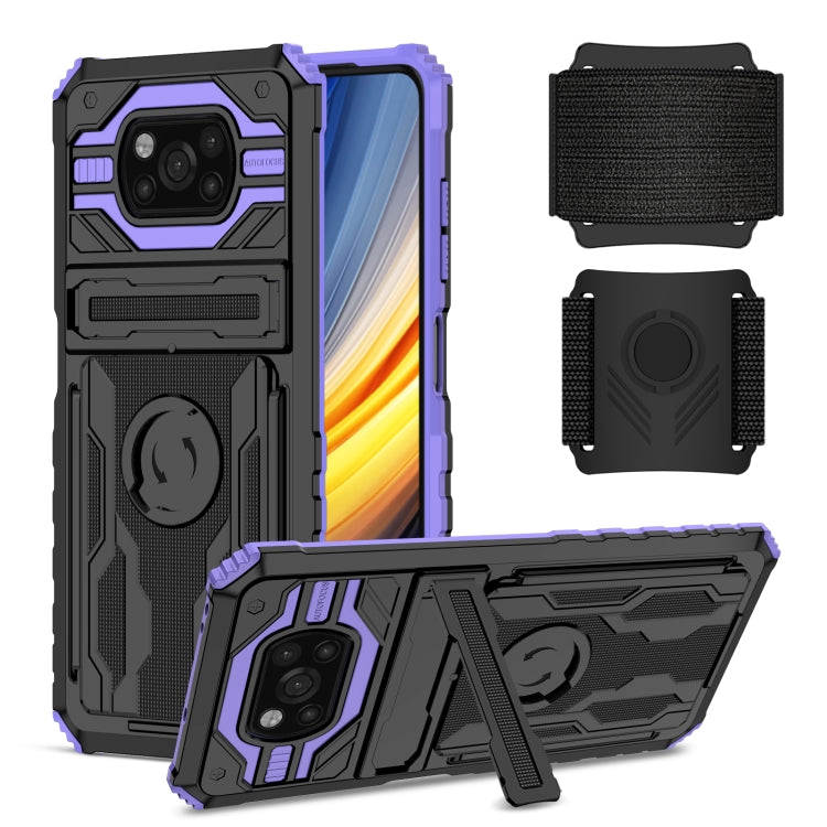 For Xiaomi Poco X3 Armor Wristband Phone Case