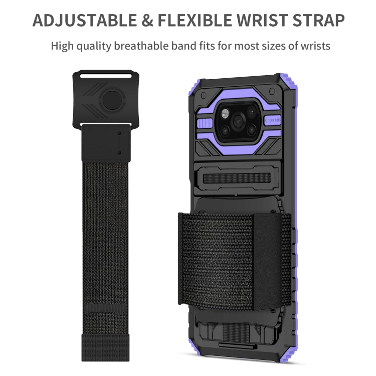 For Xiaomi Poco X3 Armor Wristband Phone Case