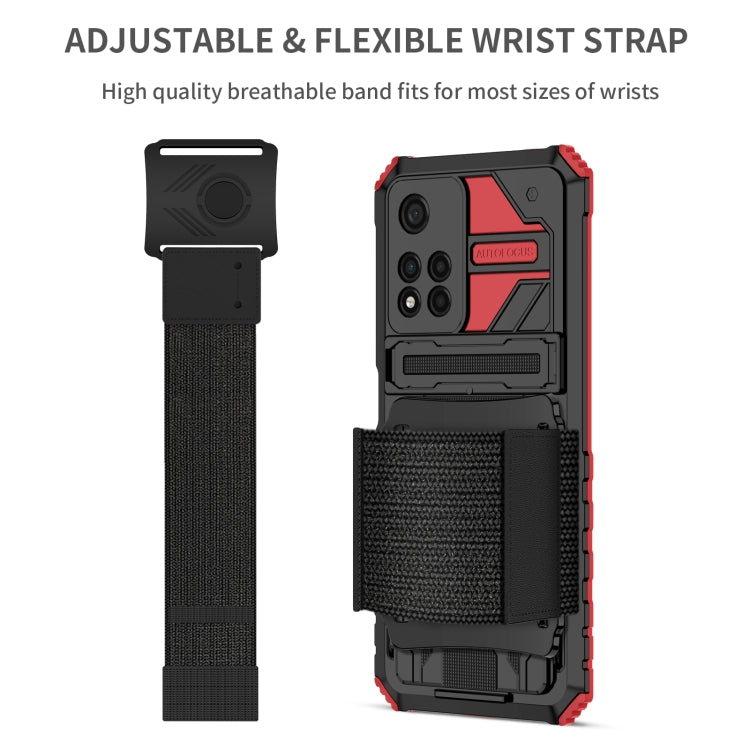 For Xiaomi Redmi Note 11 Pro Armor Wristband Phone Case