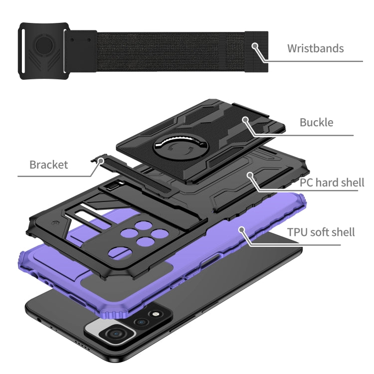 For Xiaomi Redmi Note 11 Pro Armor Wristband Phone Case