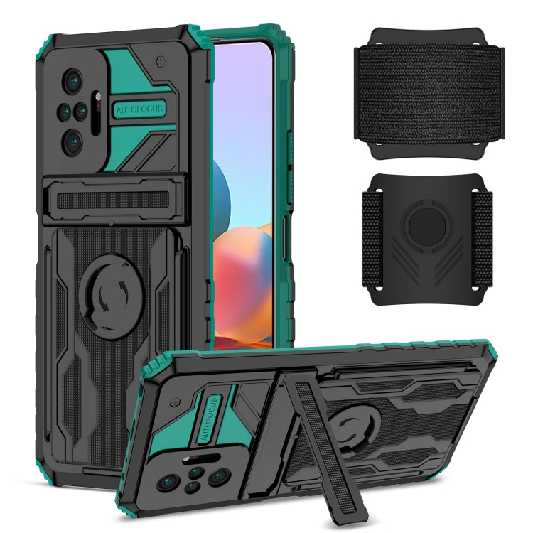 For Xiaomi Redmi Note 10 Pro Armor Wristband Phone Case