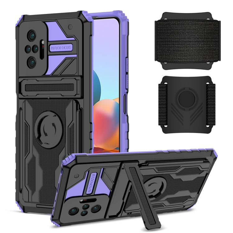 For Xiaomi Redmi Note 10 Pro Armor Wristband Phone Case