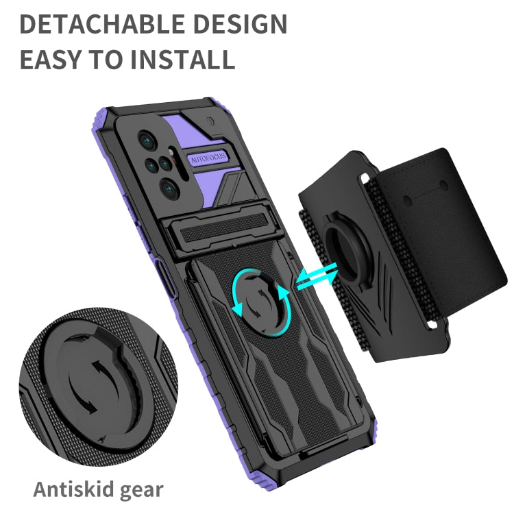 For Xiaomi Redmi Note 10 Pro Armor Wristband Phone Case