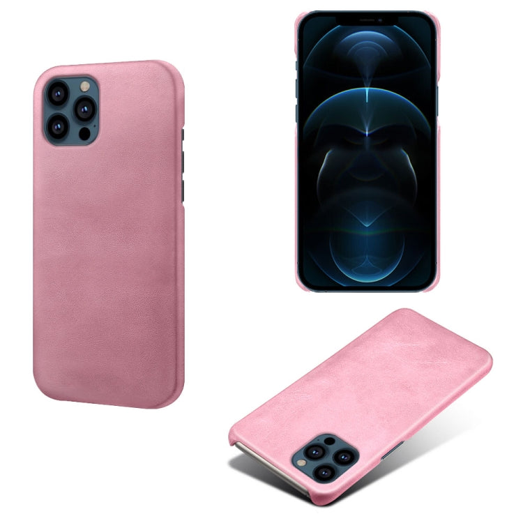 For iPhone 13 Pro Max Calf Texture PC + PU Phone Case