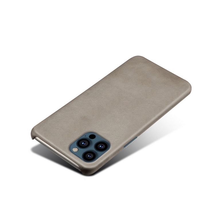 For iPhone 13 Pro Max Calf Texture PC + PU Phone Case