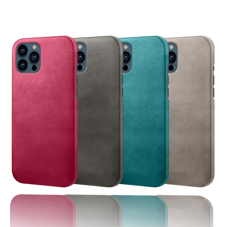 For iPhone 13 Pro Max Calf Texture PC + PU Phone Case