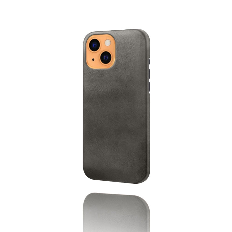 For iPhone 13 Calf Texture PC + PU Phone Case