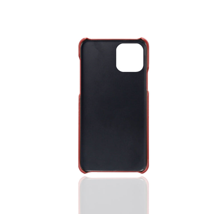 For iPhone 13 Calf Texture PC + PU Phone Case
