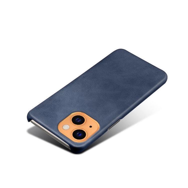 For iPhone 13 Calf Texture PC + PU Phone Case