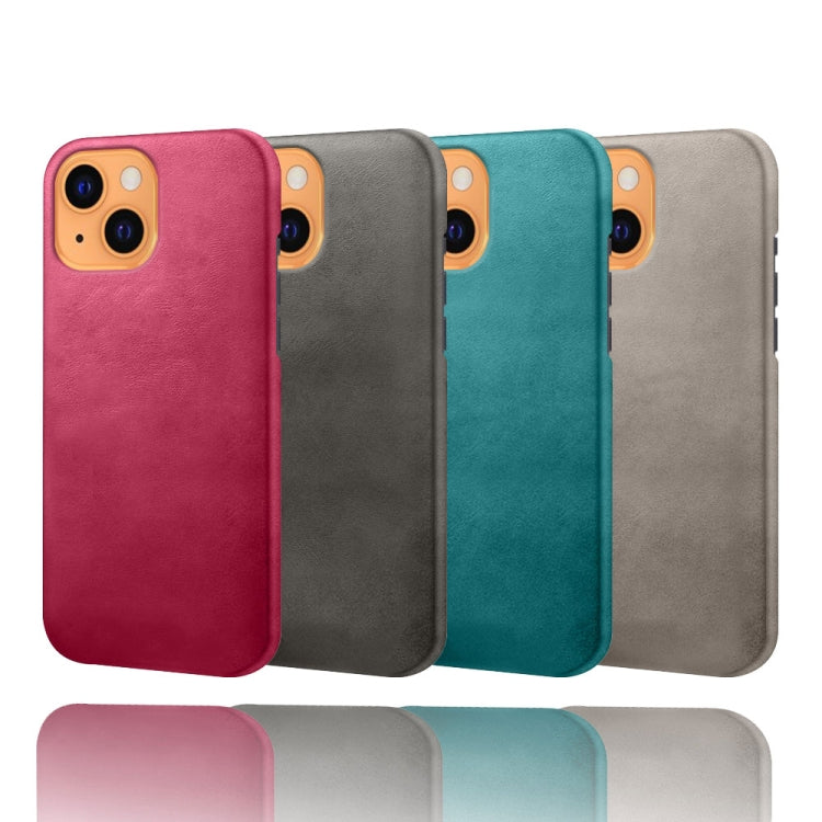 For iPhone 13 mini Calf Texture PC + PU Phone Case