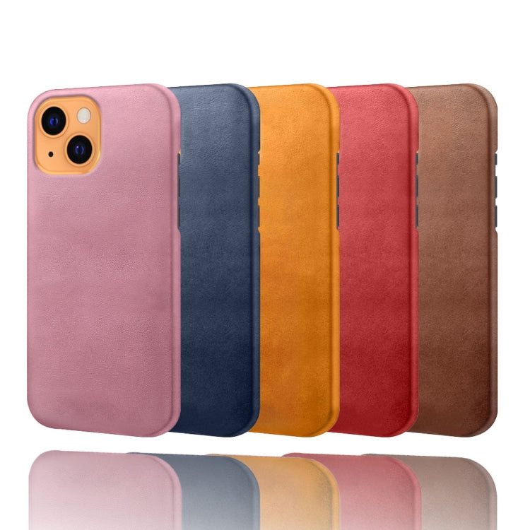 For iPhone 13 mini Calf Texture PC + PU Phone Case